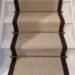 Custom stair runner fitted with stair rod